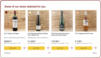 Selected wines