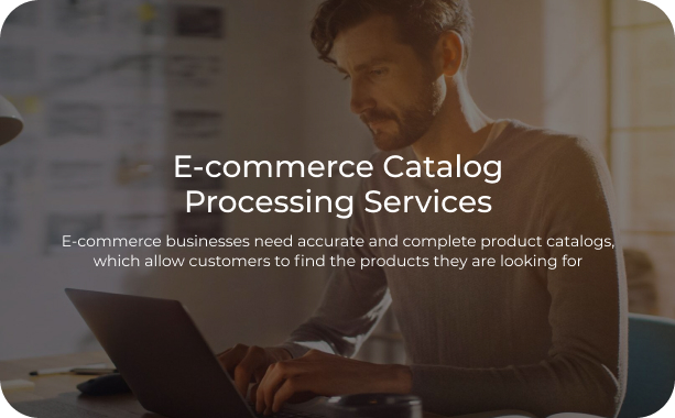 E-Commerce Katalog Verarbeitung Dienstleistungen