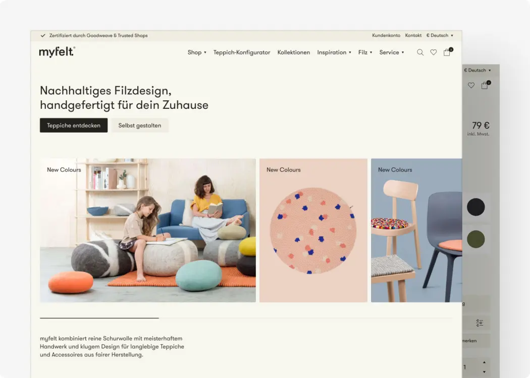 Delivered a 53% increase in sales for an eco-friendly felt products retailer through Magento to Shopify migration