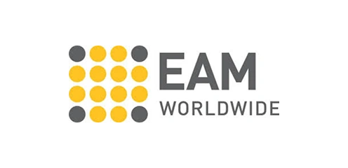 EAM Worldwide logo | Dinarys case study