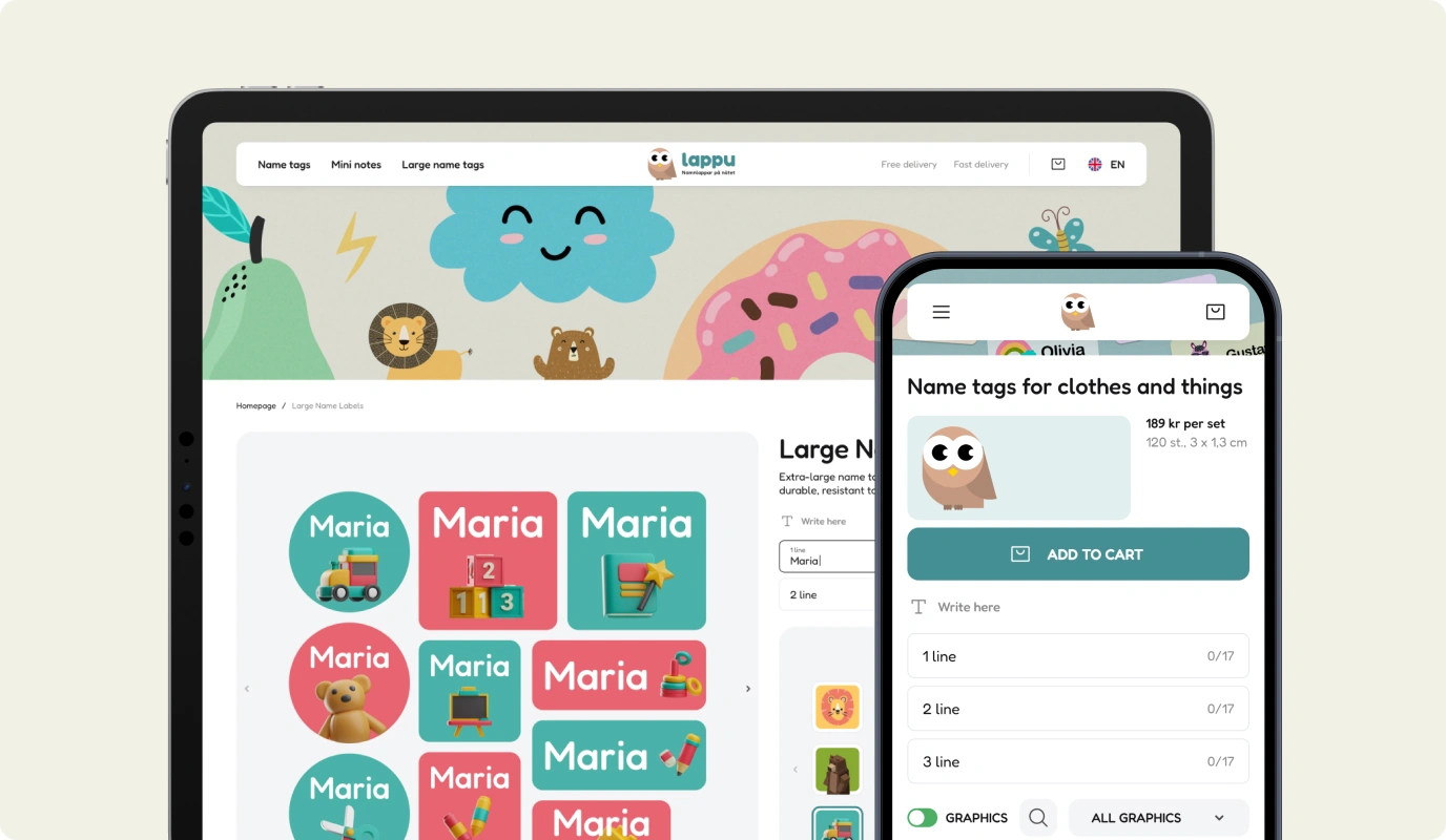 Responsive design development for Lappu | Dinarys case study
