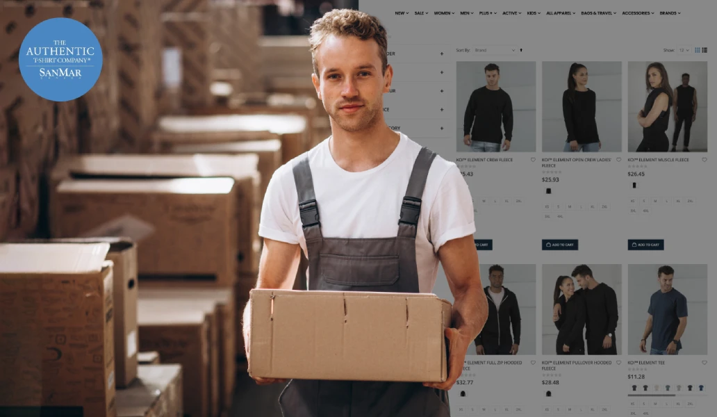 Details about the SanMar, a large Canadian clothing retailer
