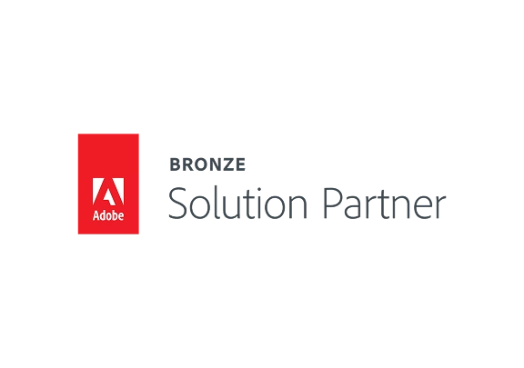 Adobe badge on Dinarys as a bronze Magento Solution Partner