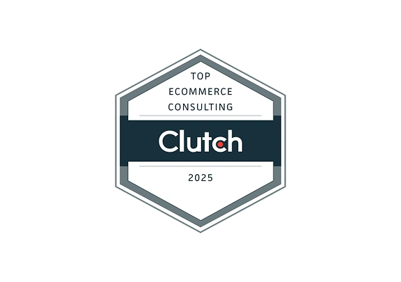 Clutch badge on Dinarys as a top company in ecommerce consulting