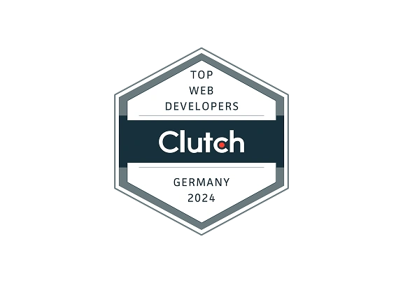 Clutch badge on Dinarys as a top web developer