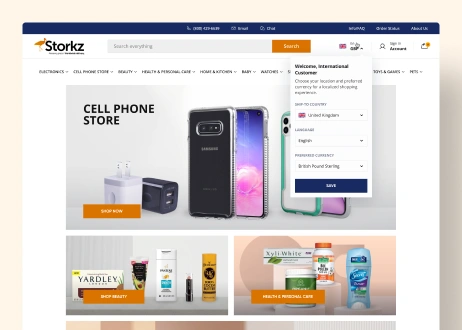 Custom ecommerce website solutions - picture with industries specified