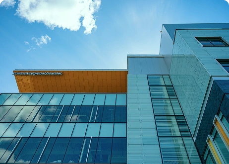 Secure solutions for healthcare and pharmaceutical companies - picture with industries specified