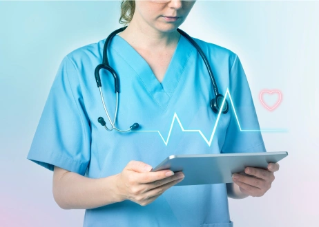 Secure solutions for healthcare and pharmaceutical companies - picture with industries specified