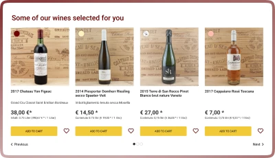 Selected wines