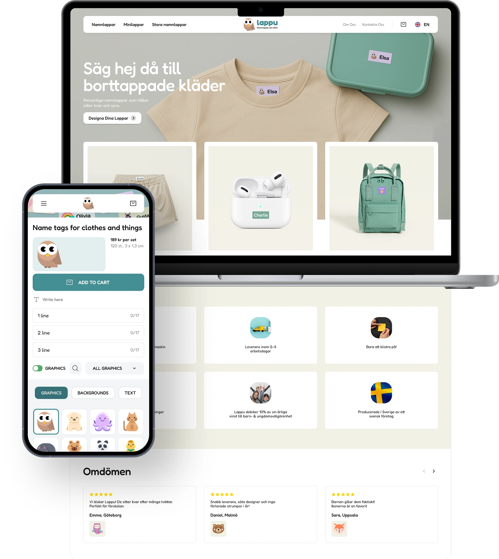 Detailed overview of the Lappu website across desktop and mobile | Dinarys case study