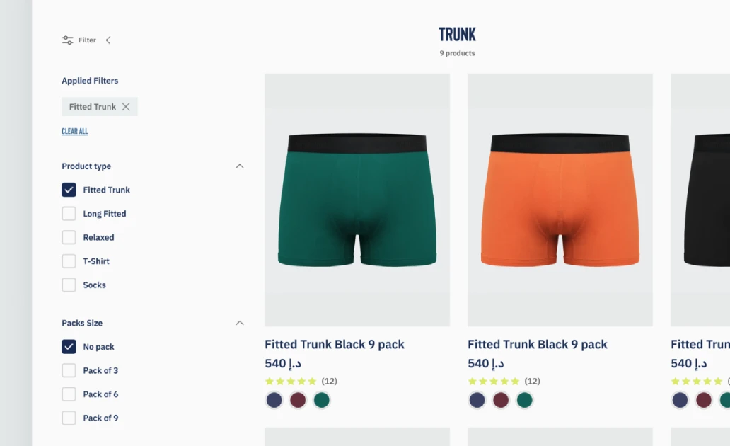 UX optimization for a lingerie store