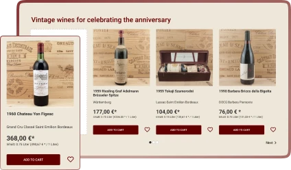 Vintage wines 