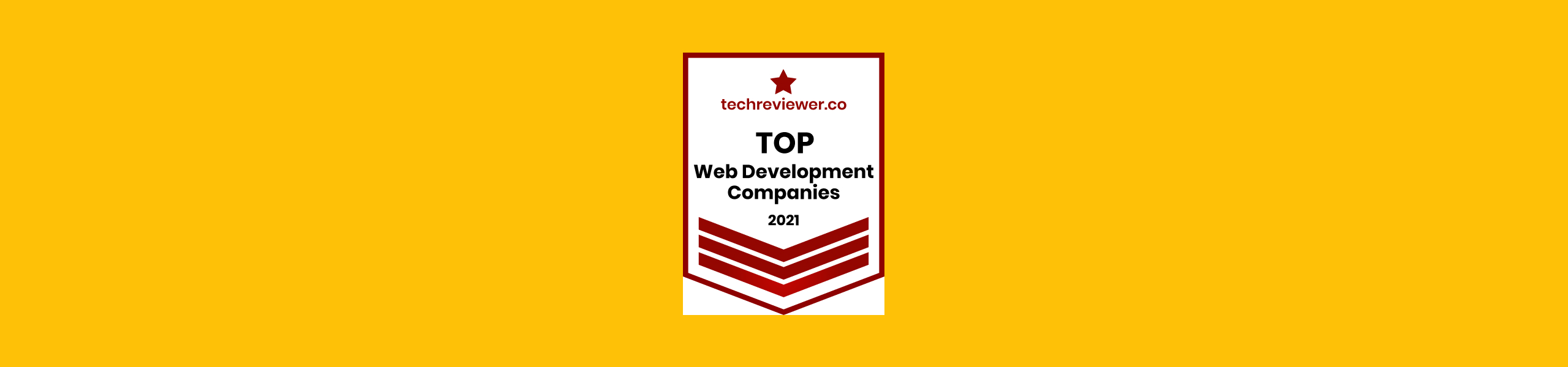 Dinarys is recognized by Techreviewer as a Top Web Development Company in 2021