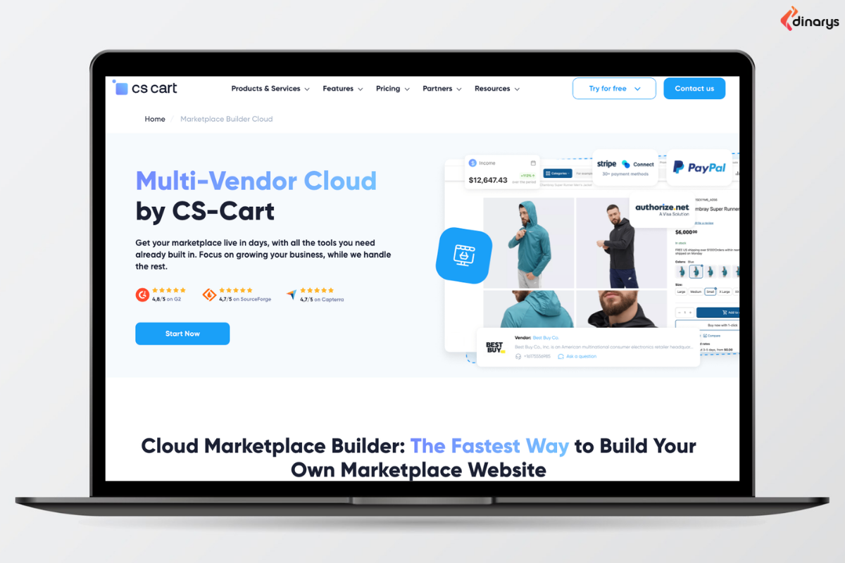 Leading marketplace development companies: CS-Cart platform