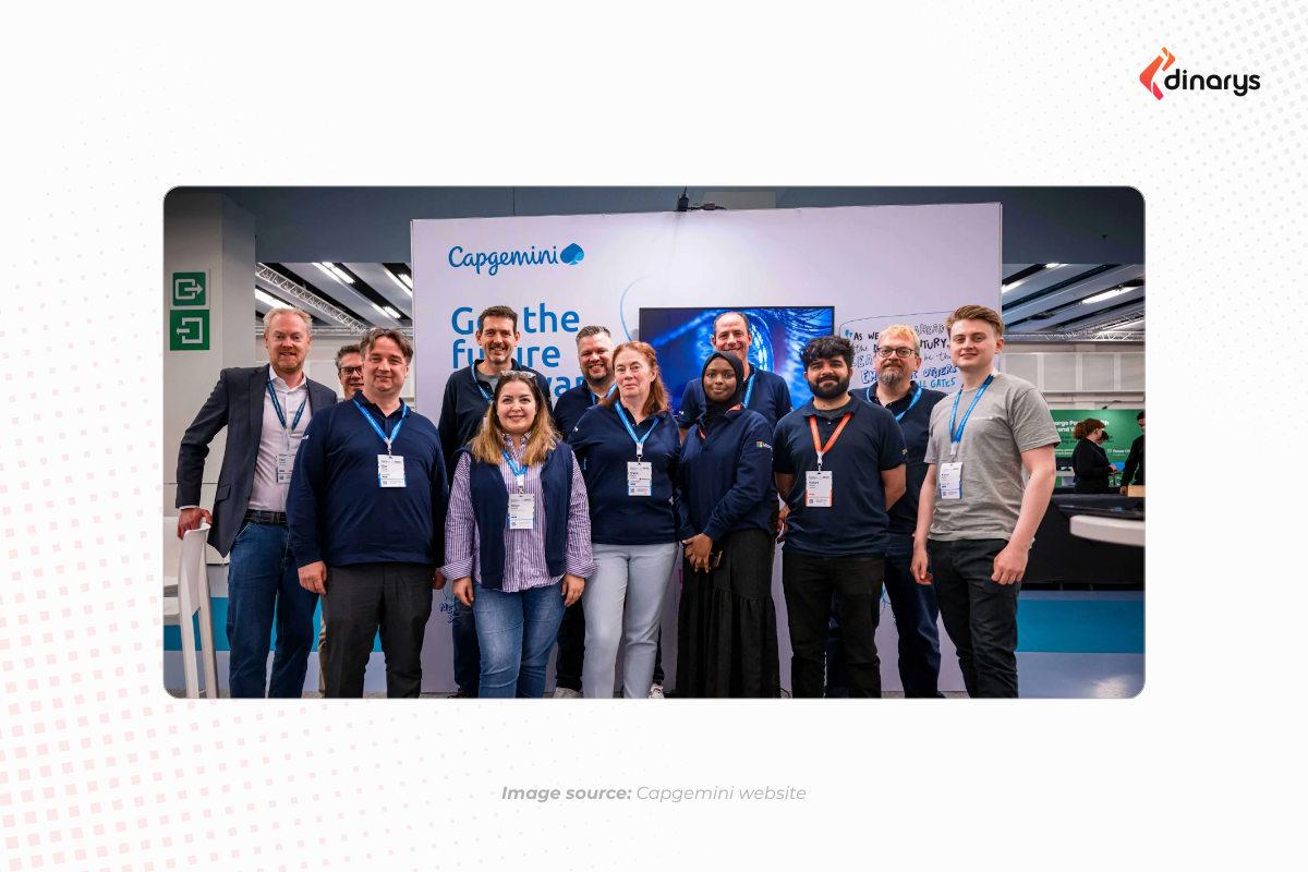 Ecommerce platform development for fashion and apparel: A picture showcasing the Capgemini team